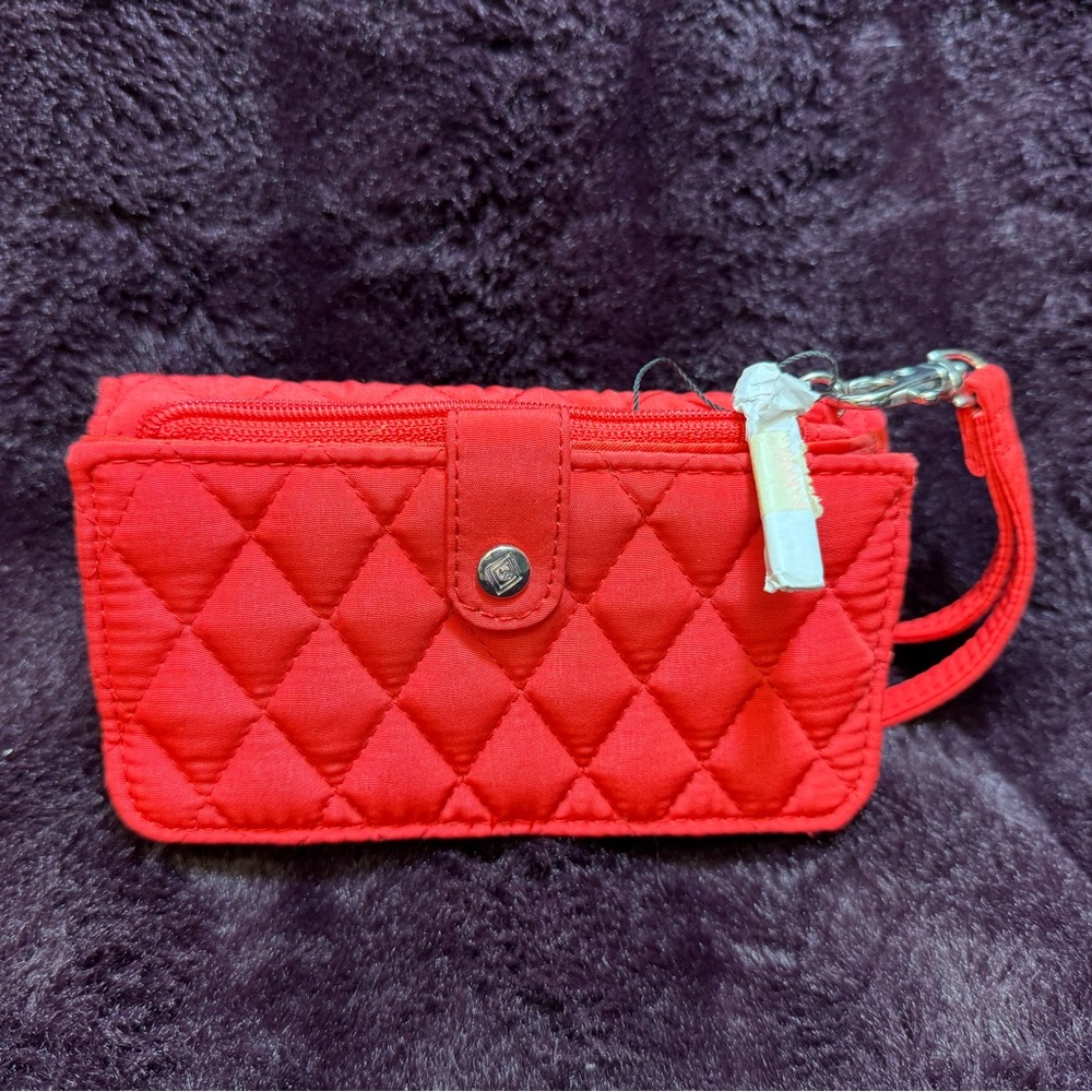 Vera Bradley Quilted Red Wristlet $35 OBO